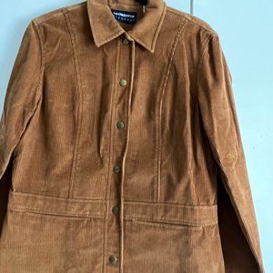 Liz Claiborne, Liz Sport, Retro, Corduroy Jacket, Golden Caramel Brown, Small